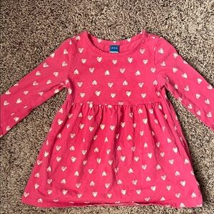 Old Navy Pink Dress with Heart Design